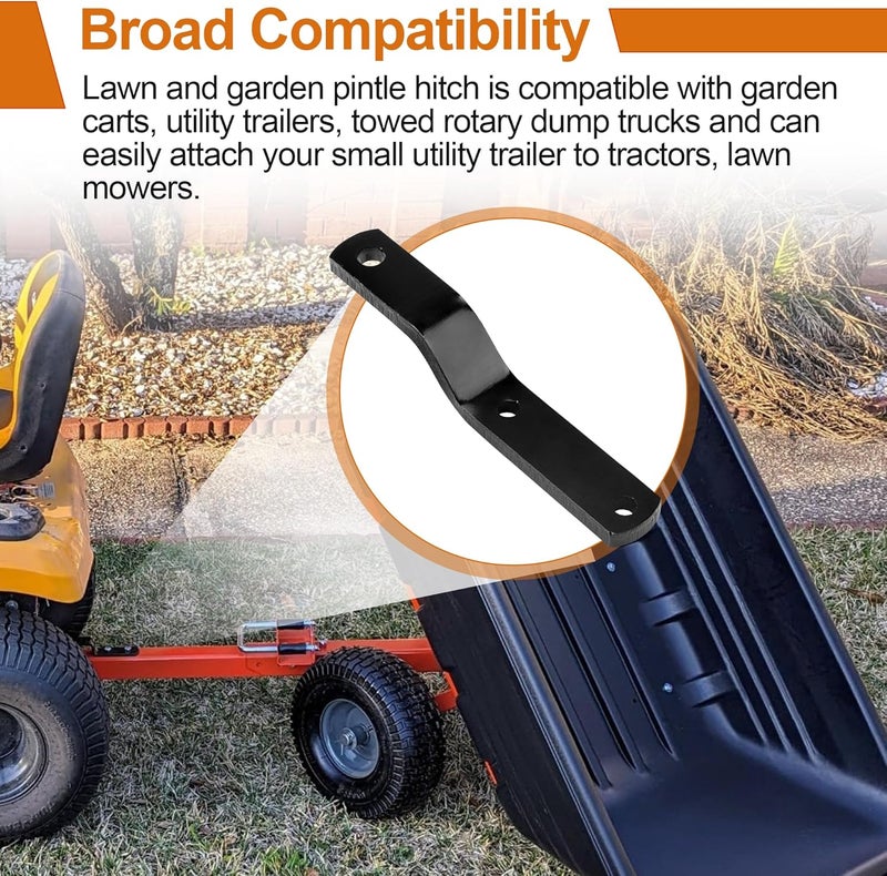Dfnidy Lawn Mower Hitch for Agri-Fab 23475, Garden Tractor Trailer Hitch, Bracket Compatible with Agri-Fab Replacement Parts Black - Image 3